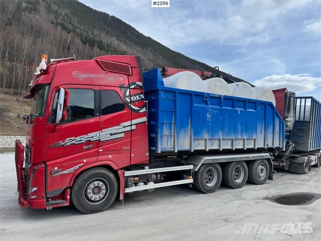 Volvo FH700 Tridem hooklift truck – crane hydraulics – 3 工程吊钩车