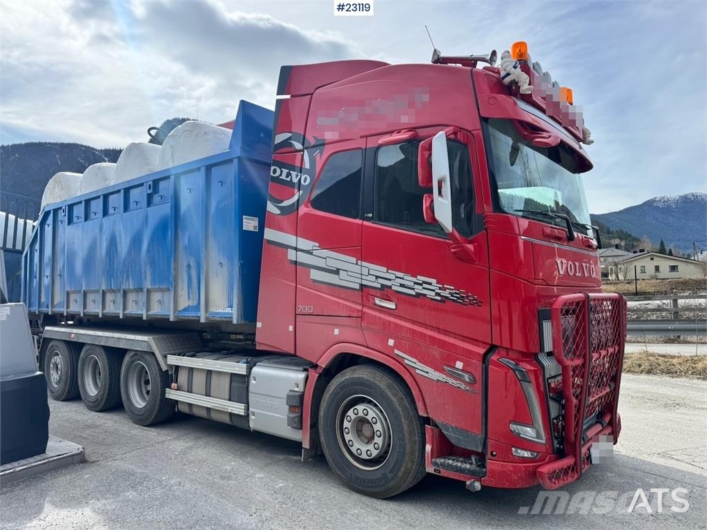Volvo FH700 Tridem hooklift truck – crane hydraulics – 3 工程吊钩车
