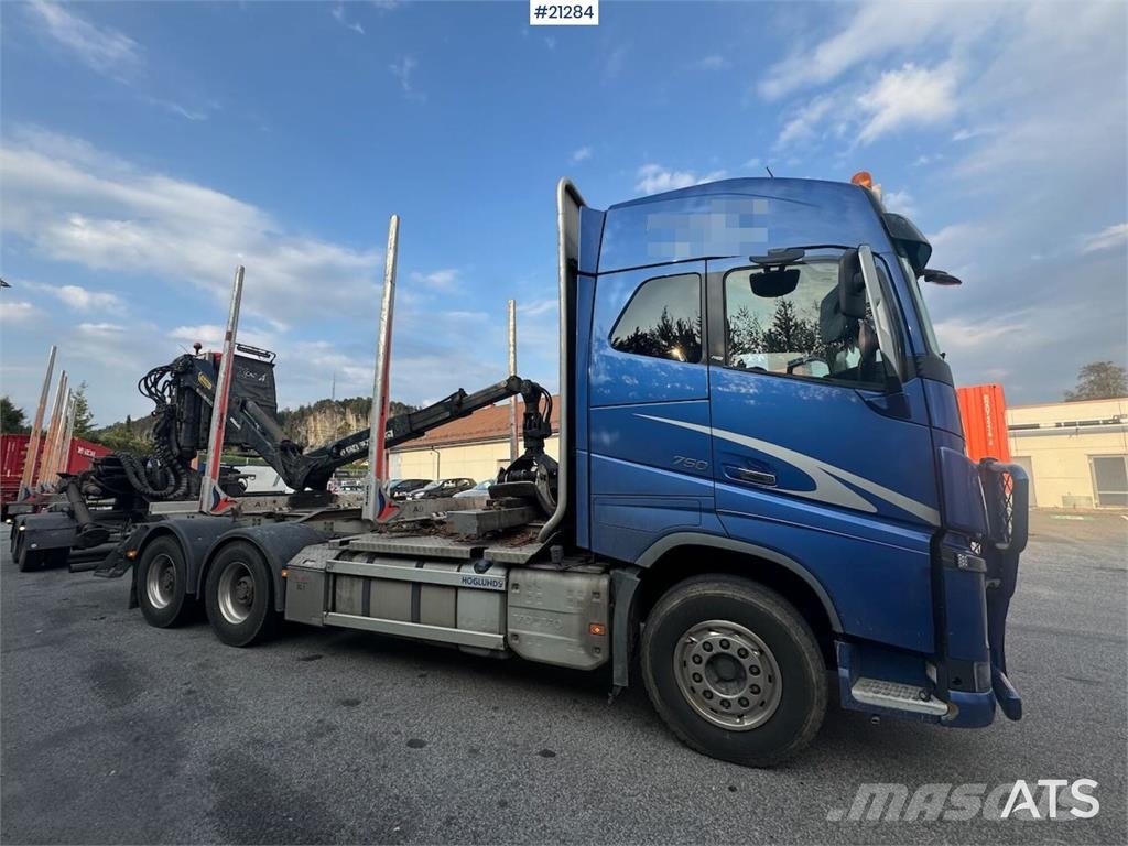 Volvo Fh750 6x4 Log Truck w/ 2019 Epsilon M12L Crane Transporte de madera