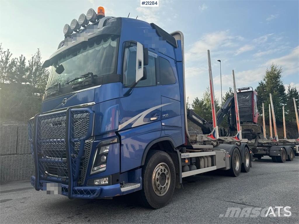 Volvo Fh750 6x4 Log Truck w/ 2019 Epsilon M12L Crane Transporte de madera