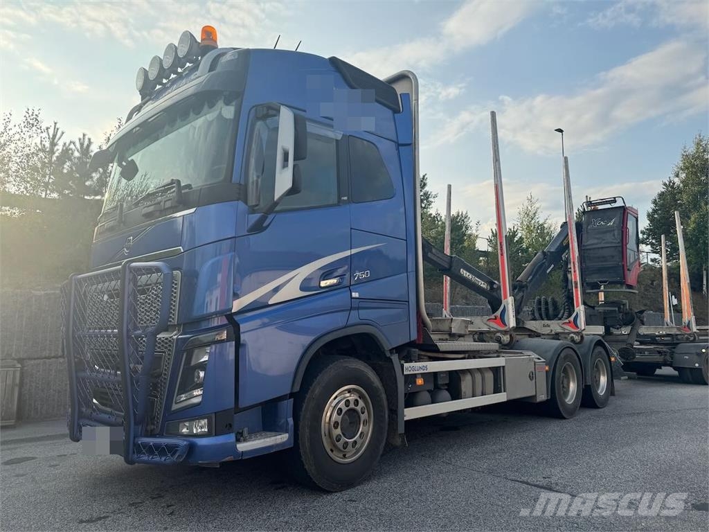 Volvo Fh750 6x4 Log Truck w/ 2019 Epsilon M12L Crane Transporte de madera