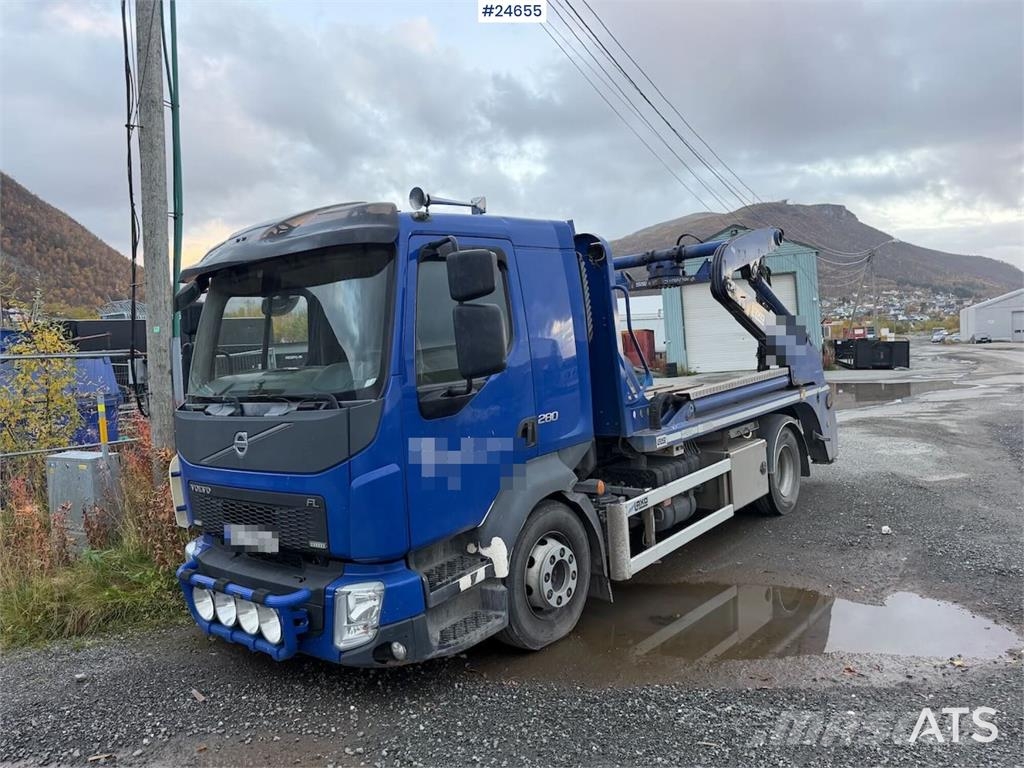 Volvo FL 280 4x2 skip loader. WATCH VIDEO شاحنات لوادر