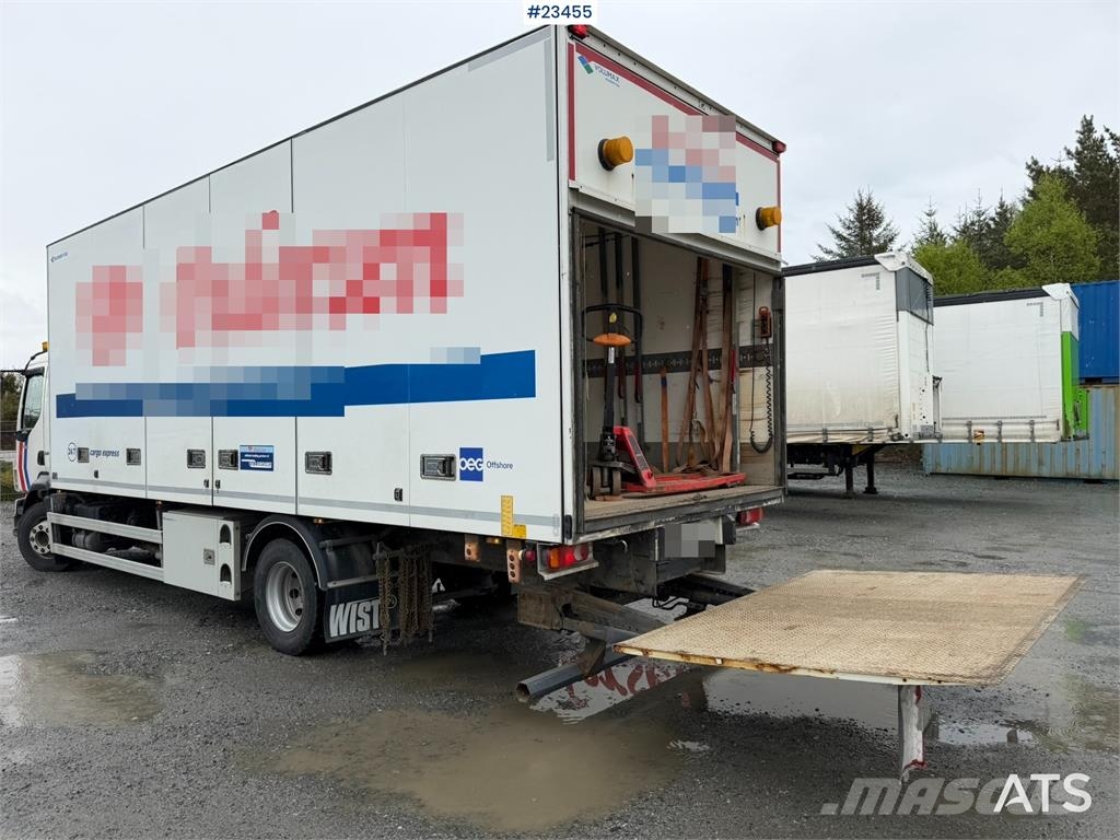 Volvo FL 4x2 box truck with a 1500 kg lift and remote co Skříňová nástavba