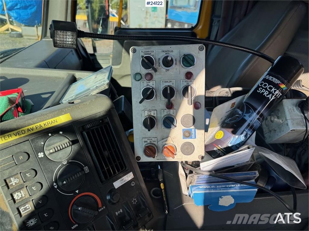 Volvo FL10 Tipper Truck – Rear-Mounted Palfinger Crane شاحنات الرافعات