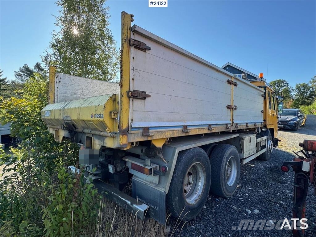 Volvo FL10 Tipper Truck – Rear-Mounted Palfinger Crane شاحنات الرافعات