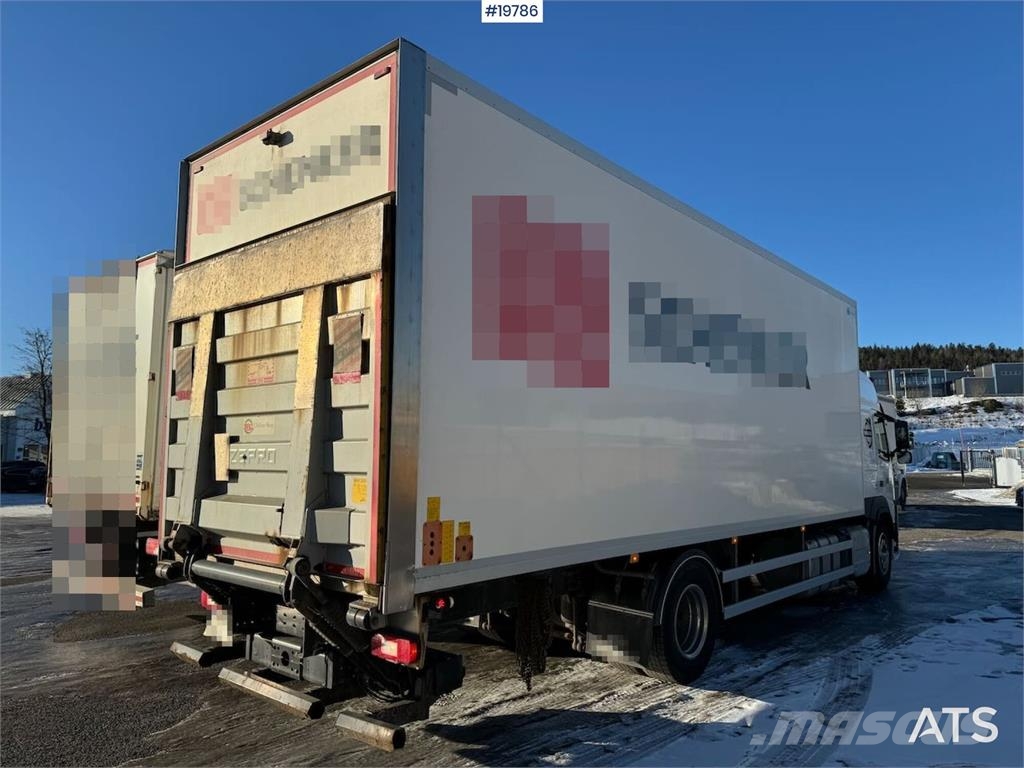 Volvo FM370 box truck w/ full side opening and lift. WAT Furgons