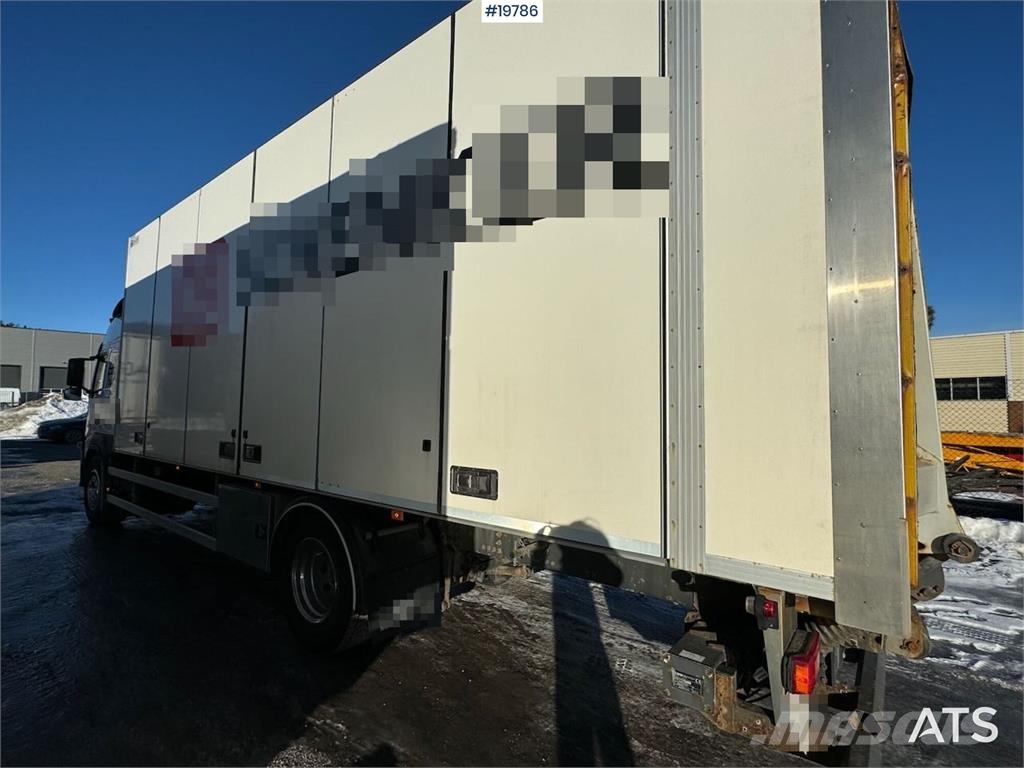 Volvo FM370 box truck w/ full side opening and lift. WAT Furgons