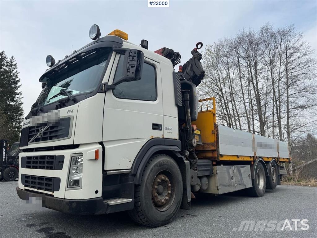 Volvo FM380 6x2 crane truck with Fassi 23 t/m Automobiliniai kranai