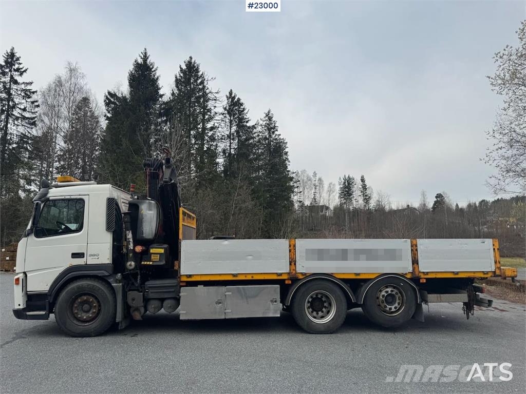 Volvo FM380 6x2 crane truck with Fassi 23 t/m Automobiliniai kranai