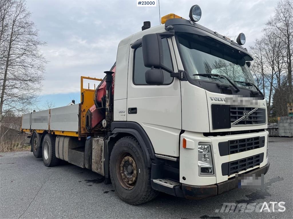 Volvo FM380 6x2 crane truck with Fassi 23 t/m Automobiliniai kranai