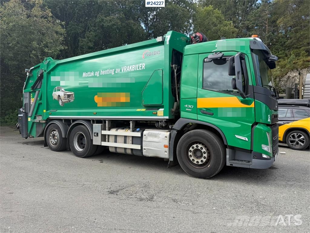 Volvo FM430 waste collection vehicle with 1 chamber شاحنات المخلفات