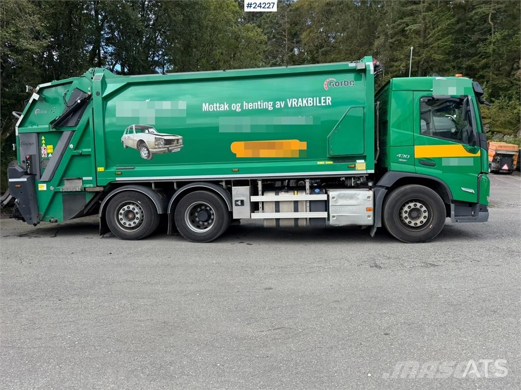 Volvo FM430 waste collection vehicle with 1 chamber شاحنات المخلفات