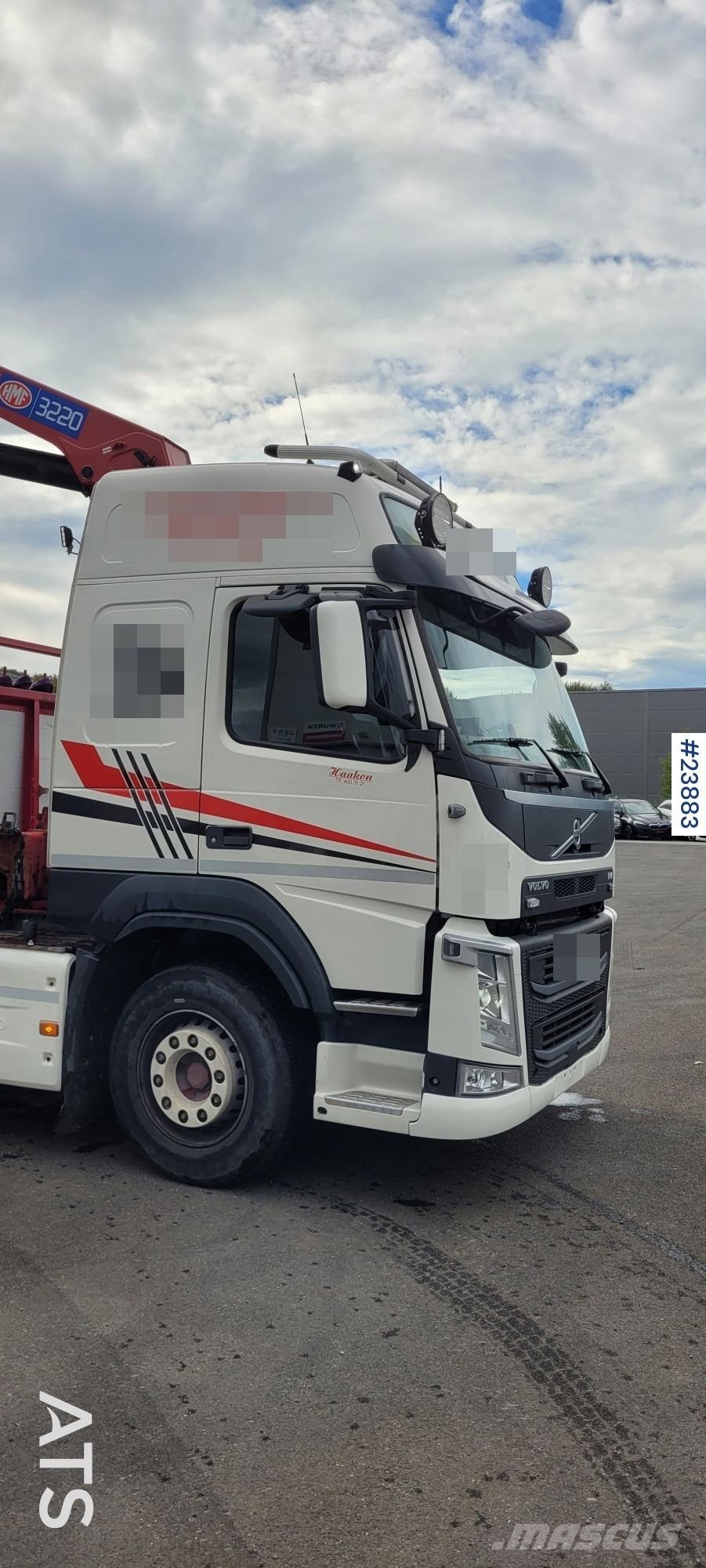 Volvo FM500 6x2 Crane Truck with 32 tm HMF Crane Vlakke laadvloer met kraan