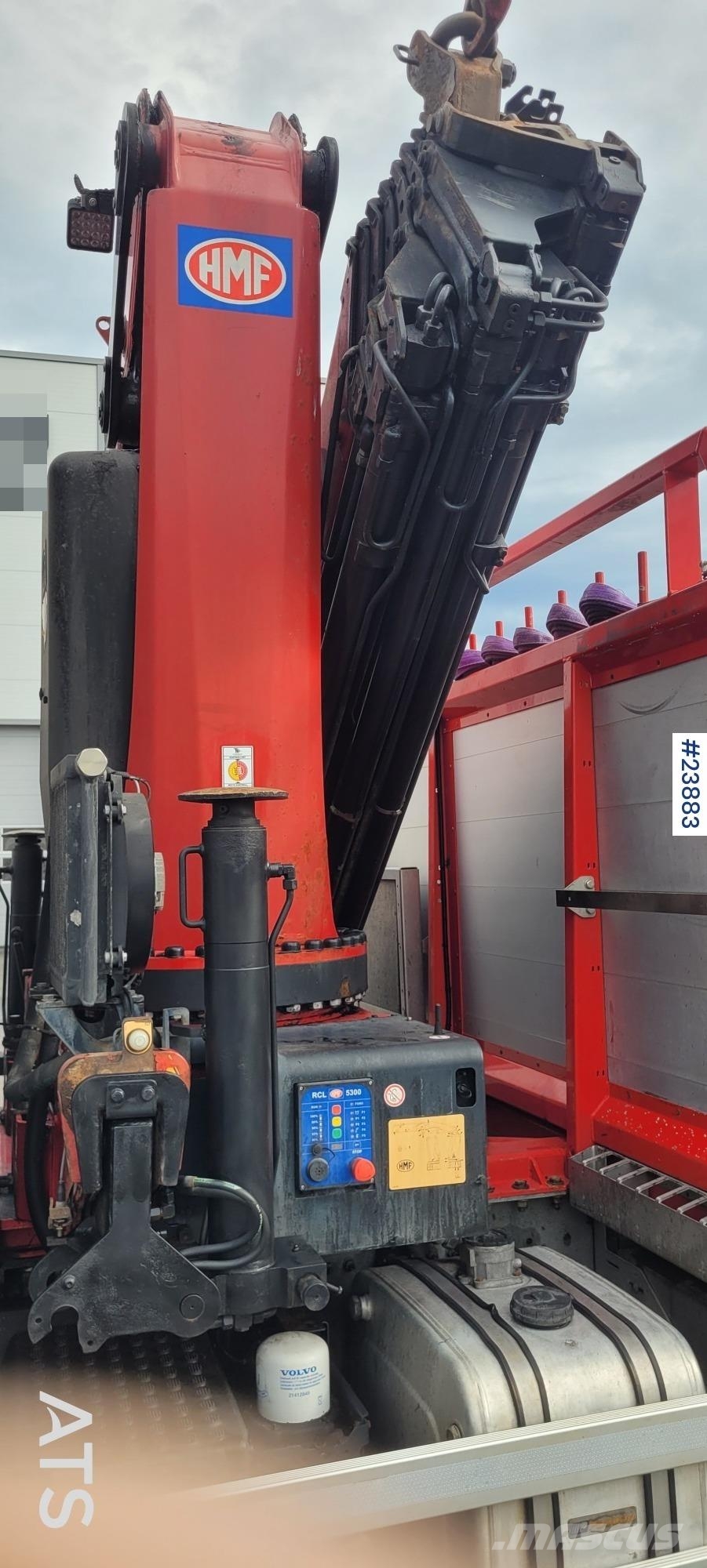 Volvo FM500 6x2 Crane Truck with 32 tm HMF Crane Vlakke laadvloer met kraan