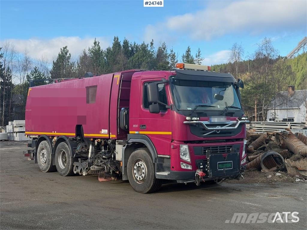 Volvo FM500 sweeper truck 6x2 with Beam S 12000 and a br Pometalni stroji
