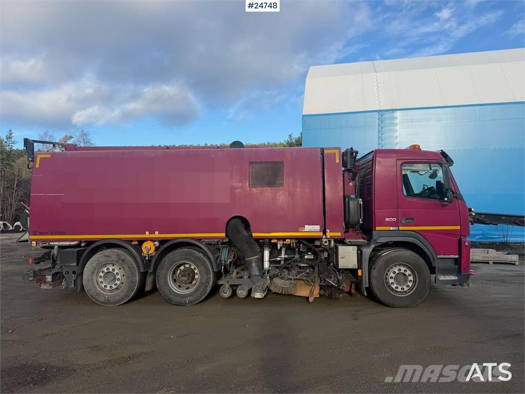 Volvo FM500 sweeper truck 6x2 with Beam S 12000 and a br Pometalni stroji