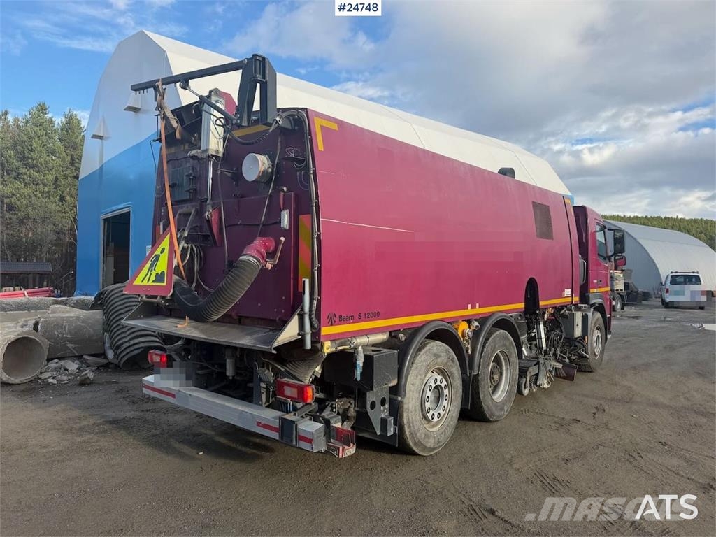 Volvo FM500 sweeper truck 6x2 with Beam S 12000 and a br Pometalni stroji