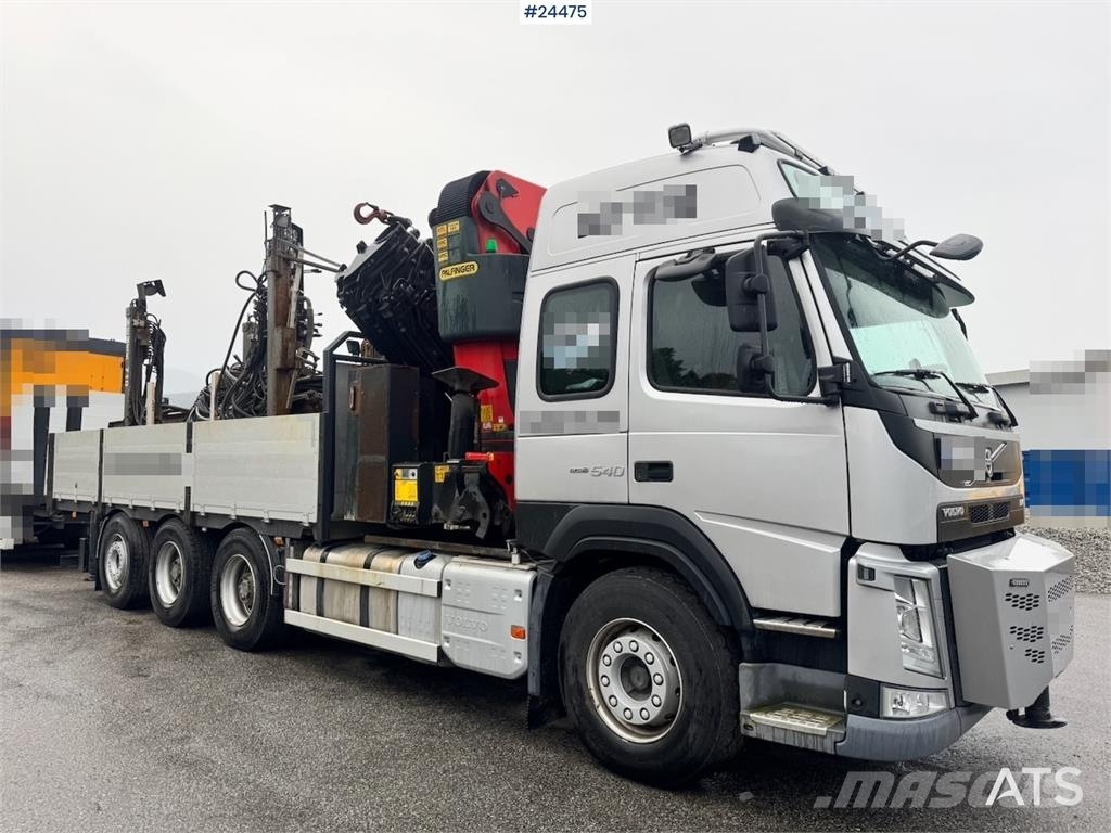 Volvo FM540 8x4 Tridem Crane Truck with 65 tm Palfinger 크레인 트럭
