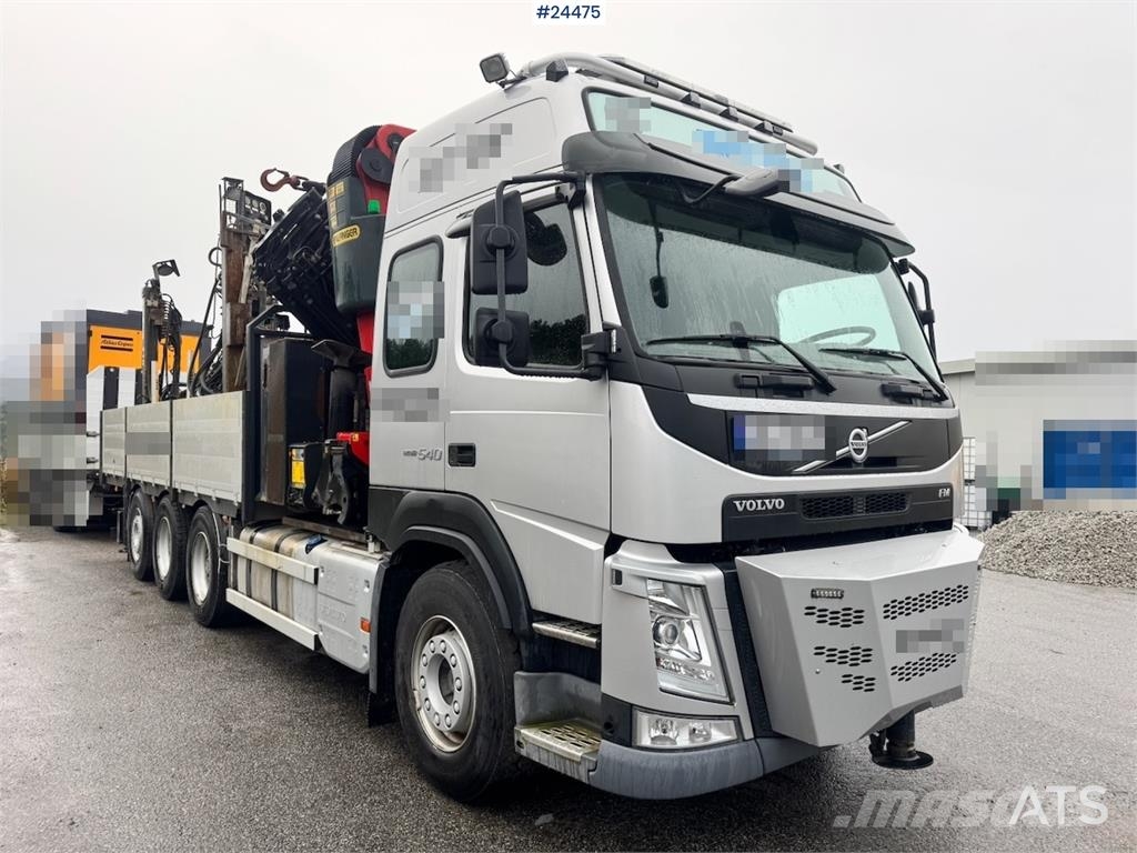 Volvo FM540 8x4 Tridem Crane Truck with 65 tm Palfinger 크레인 트럭