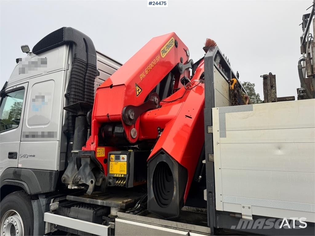 Volvo FM540 8x4 Tridem Crane Truck with 65 tm Palfinger 크레인 트럭