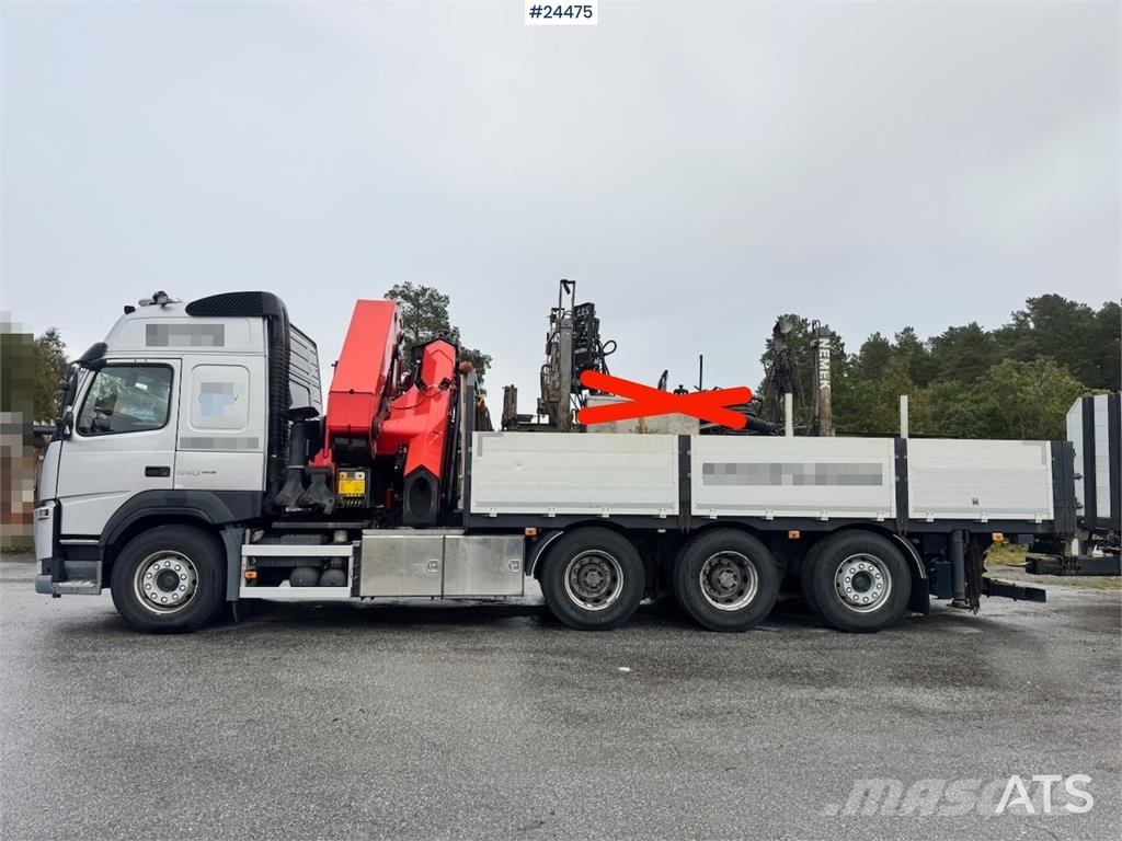 Volvo FM540 8x4 Tridem Crane Truck with 65 tm Palfinger 크레인 트럭