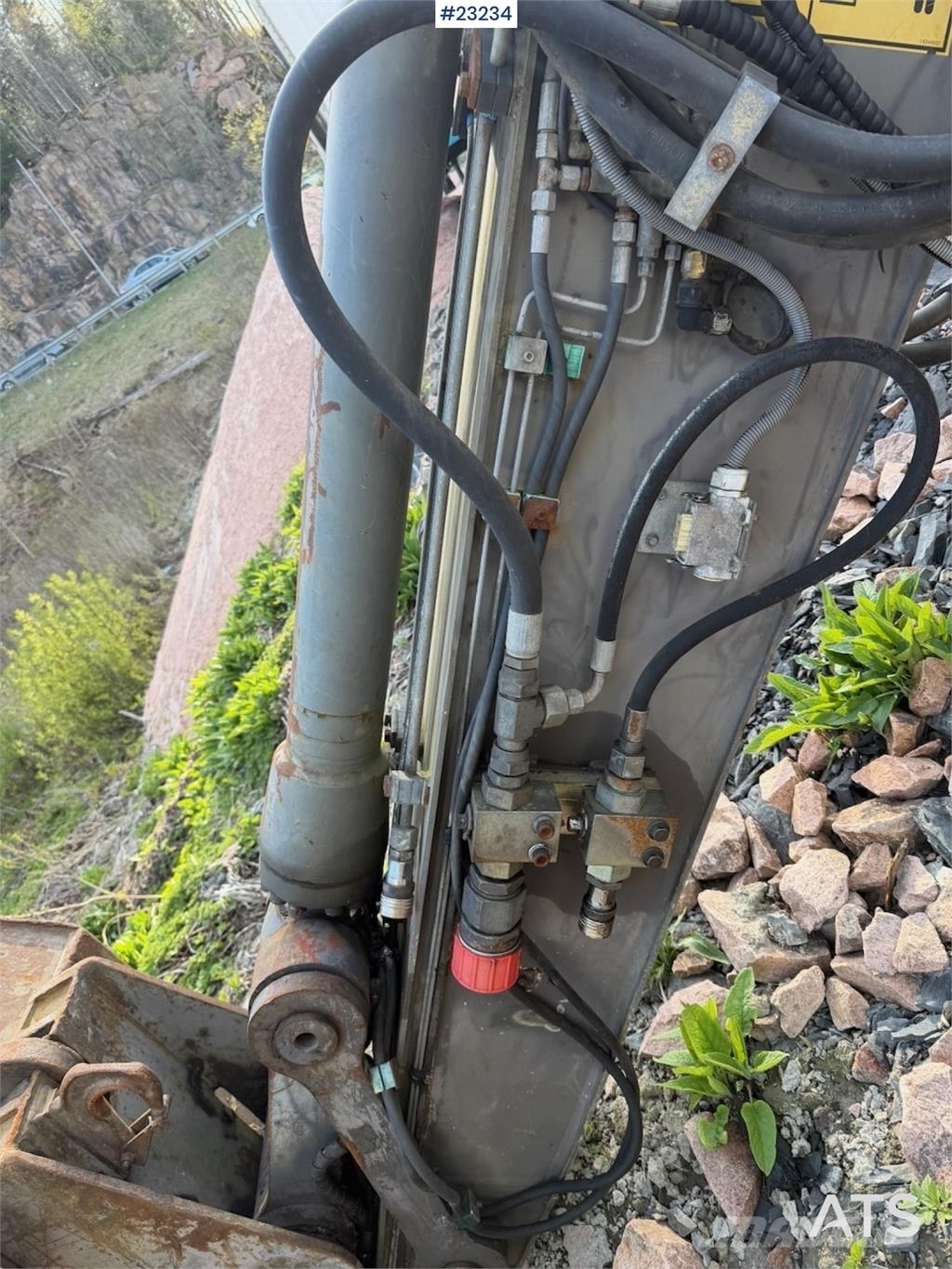 Volvo WE140B wheeled excavator with digging bucket Hjulgravere