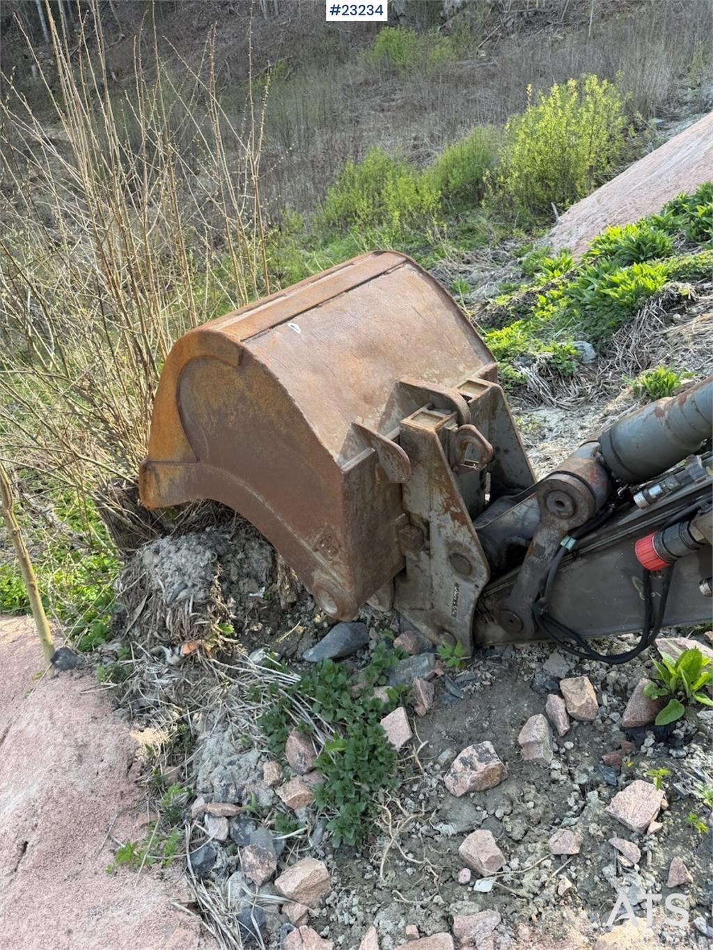 Volvo WE140B wheeled excavator with digging bucket Hjulgravere
