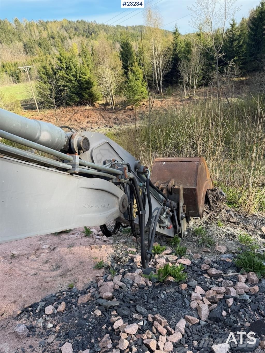 Volvo WE140B wheeled excavator with digging bucket Hjulgravere