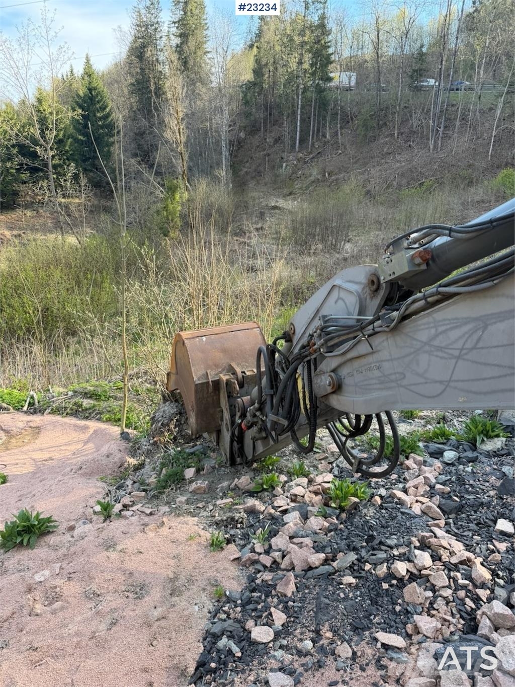 Volvo WE140B wheeled excavator with digging bucket Hjulgravere