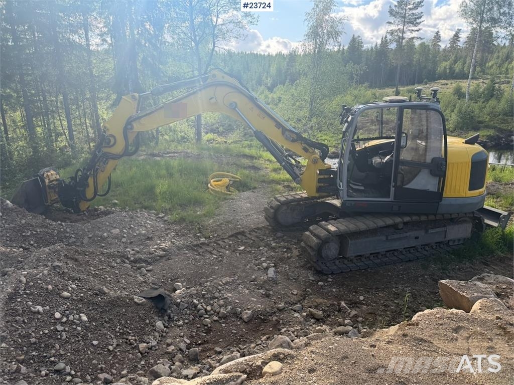Wacker Neuson ET145 Excavator with Tiltrotator and Digging Bucke Excavadoras sobre orugas