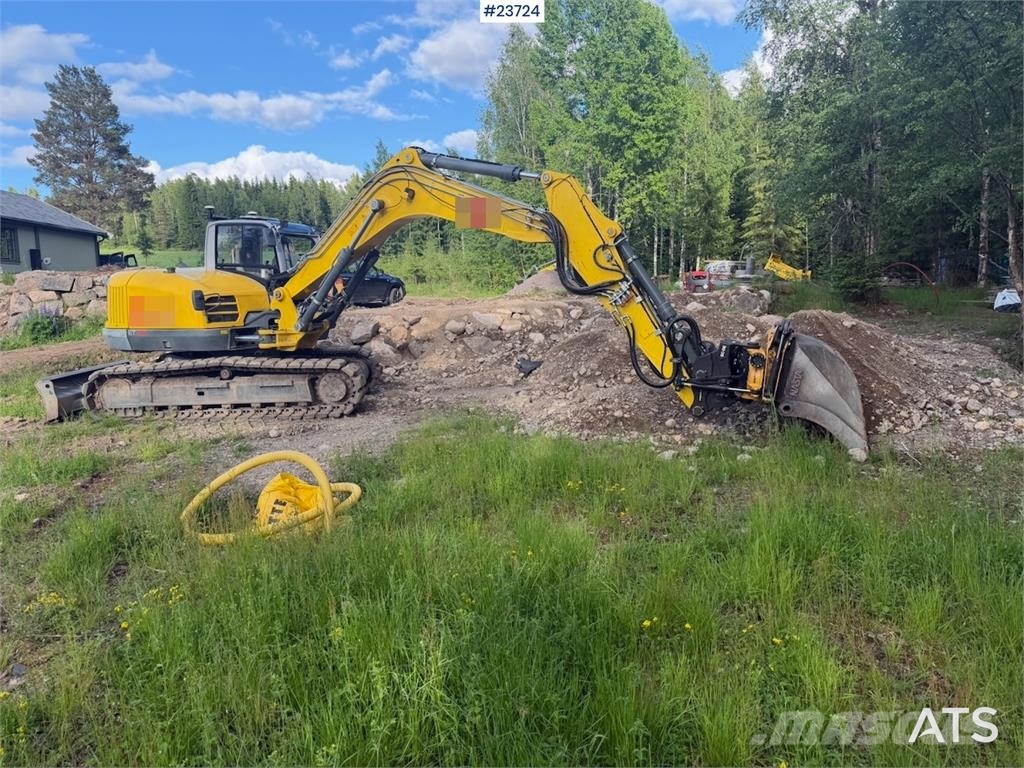 Wacker Neuson ET145 Excavator with Tiltrotator and Digging Bucke Excavadoras sobre orugas