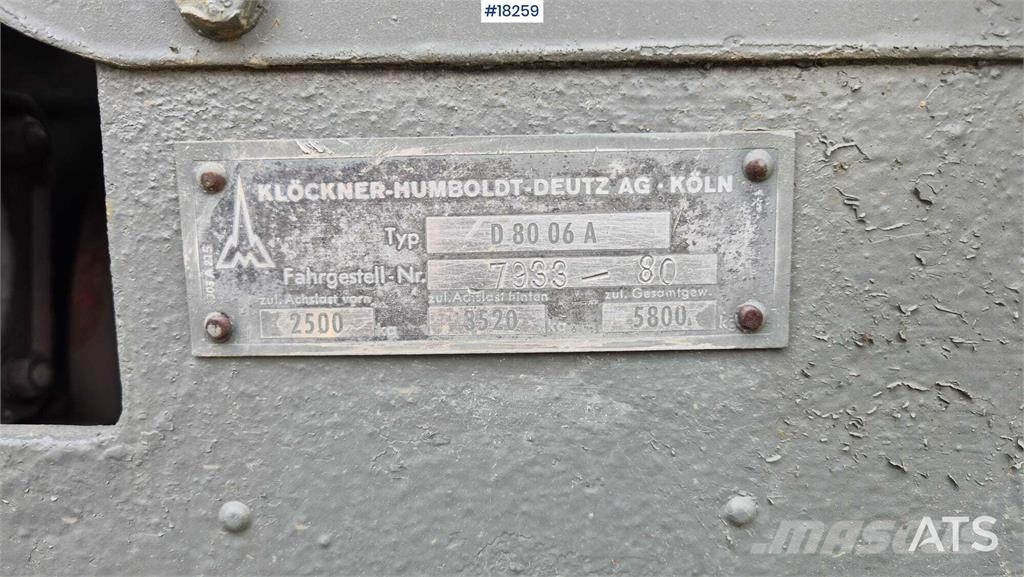 Deutz D80 06 Traktori