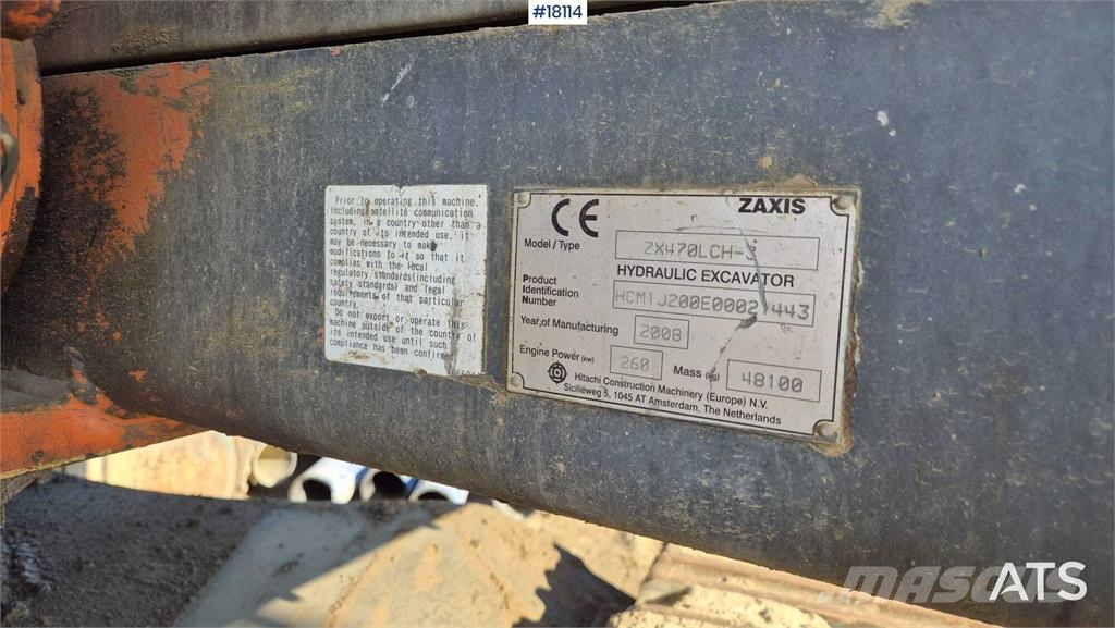 Hitachi ZX 470LCH-3 Vikšriniai ekskavatoriai