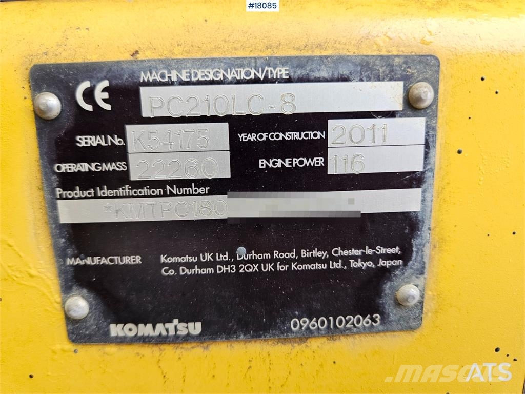 Komatsu PC210LC-8 Εκσκαφείς με ερπύστριες
