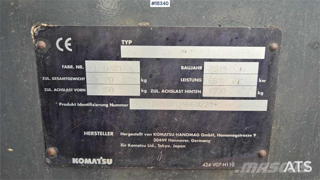 Komatsu WA100M-6 Hjullastare