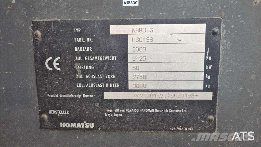 Komatsu WA80-6 Hjullastare