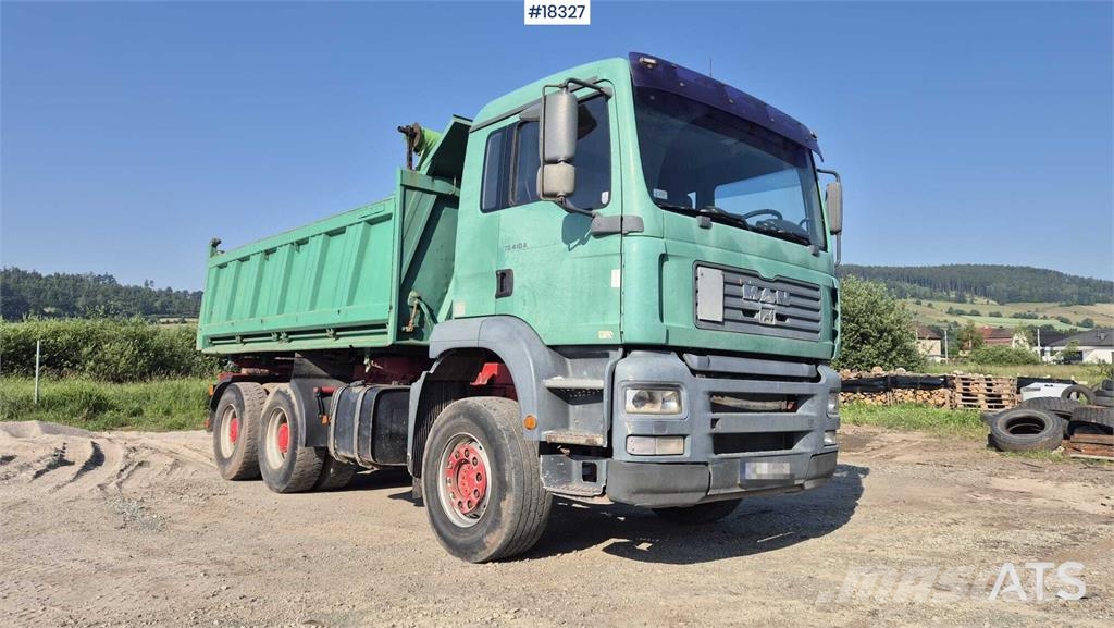 MAN TGA 410 (2002) 6x4 tipper Savivarčių priekabų vilkikai