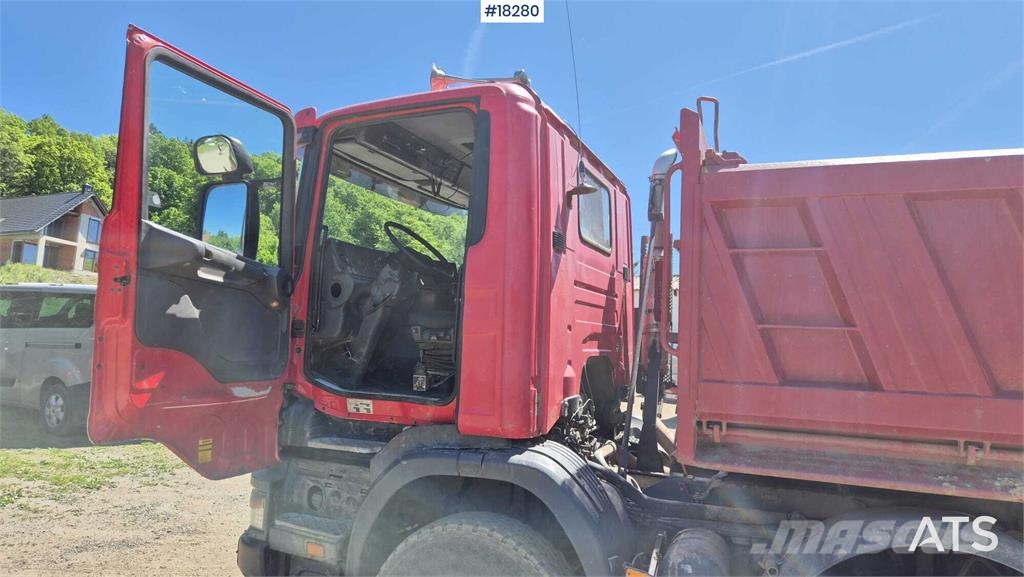 Scania R124 four-axle tipper truck 덤프 트럭