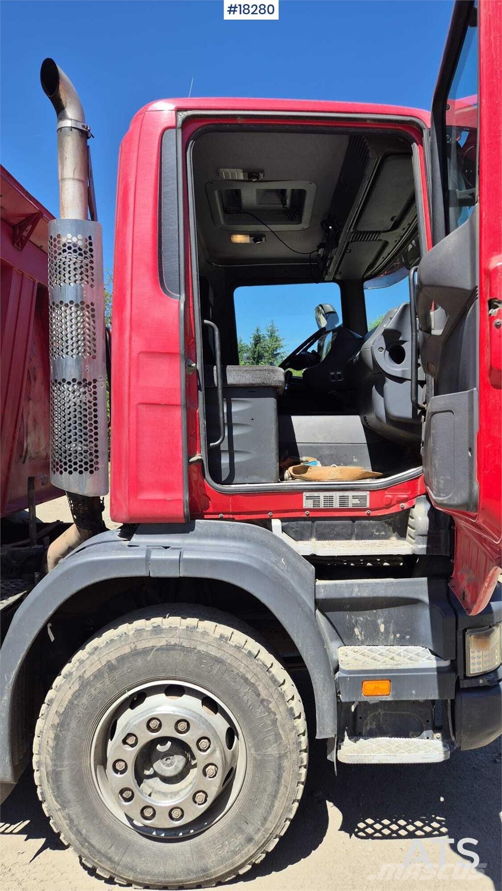 Scania R124 four-axle tipper truck 덤프 트럭