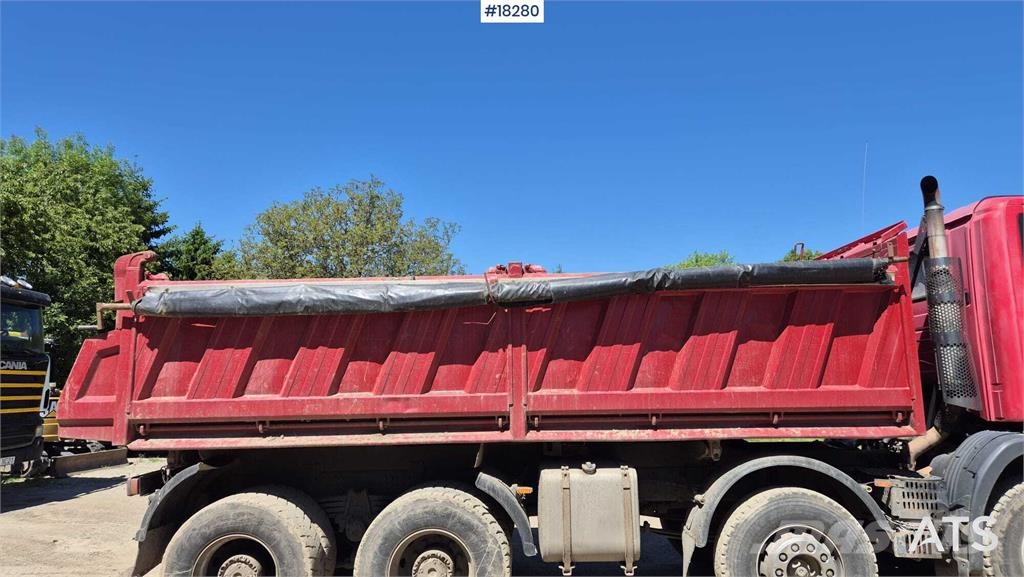 Scania R124 four-axle tipper truck 덤프 트럭