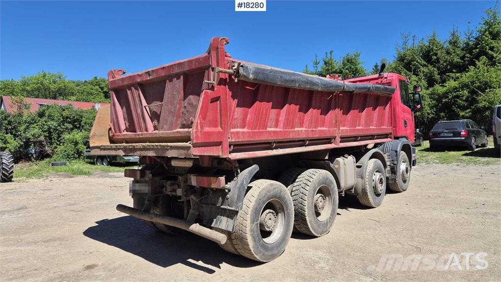 Scania R124 four-axle tipper truck 덤프 트럭