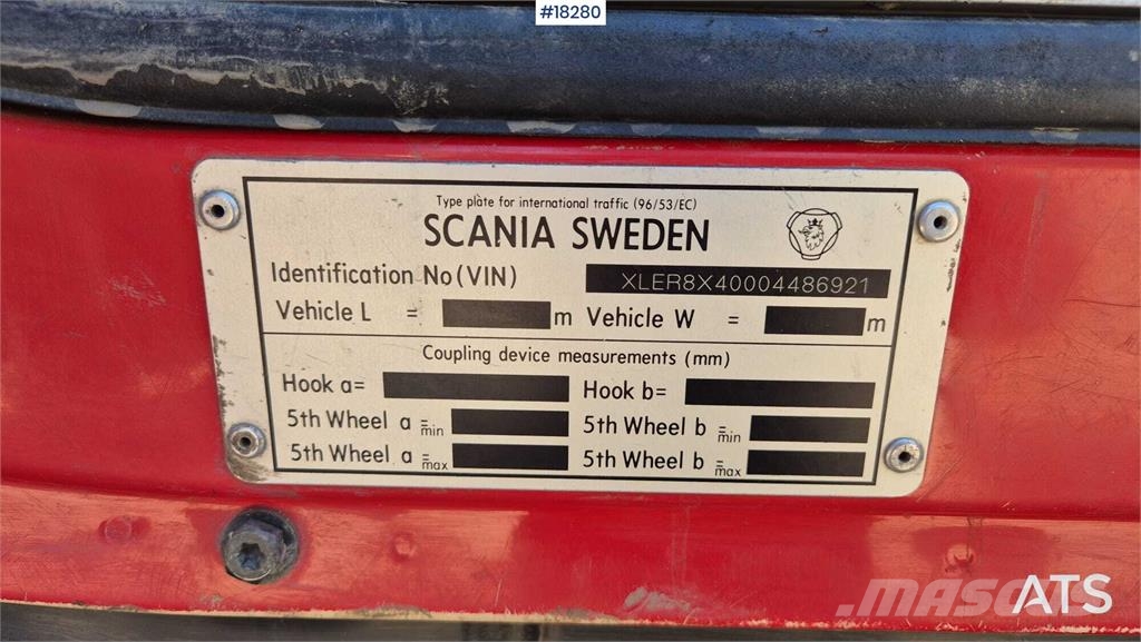 Scania R124 four-axle tipper truck 덤프 트럭