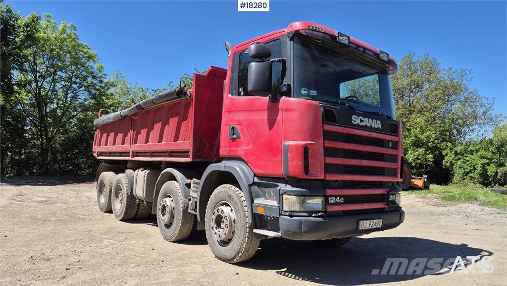 Scania R124 four-axle tipper truck 덤프 트럭