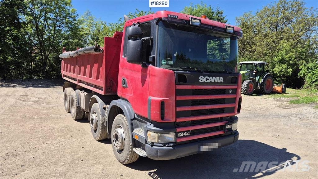 Scania R124 four-axle tipper truck 덤프 트럭