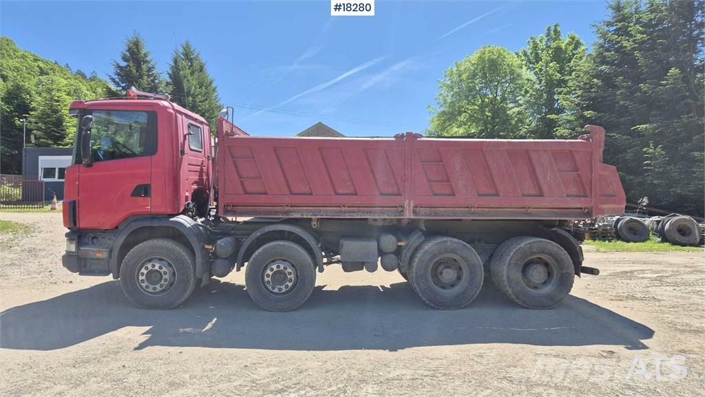 Scania R124 four-axle tipper truck 덤프 트럭