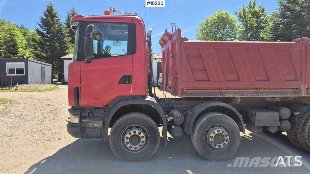 Scania R124 four-axle tipper truck 덤프 트럭