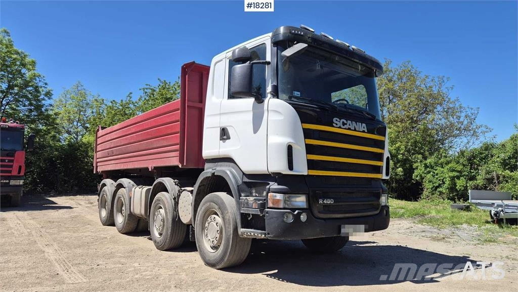 Scania R480 four-axle tipper truck 덤프 트럭