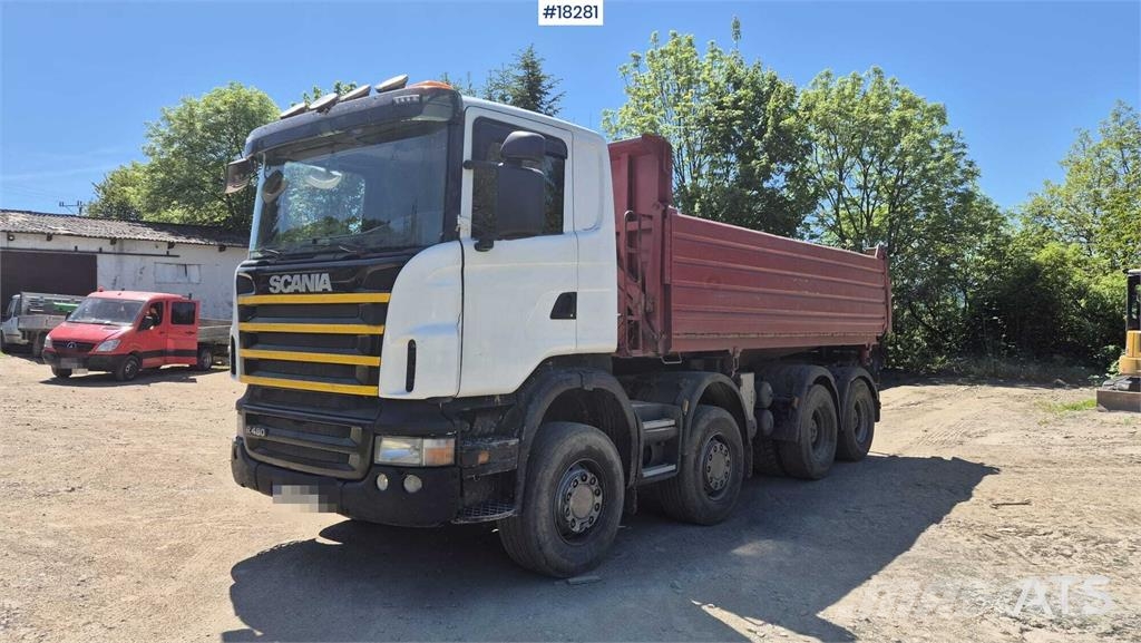 Scania R480 four-axle tipper truck 덤프 트럭