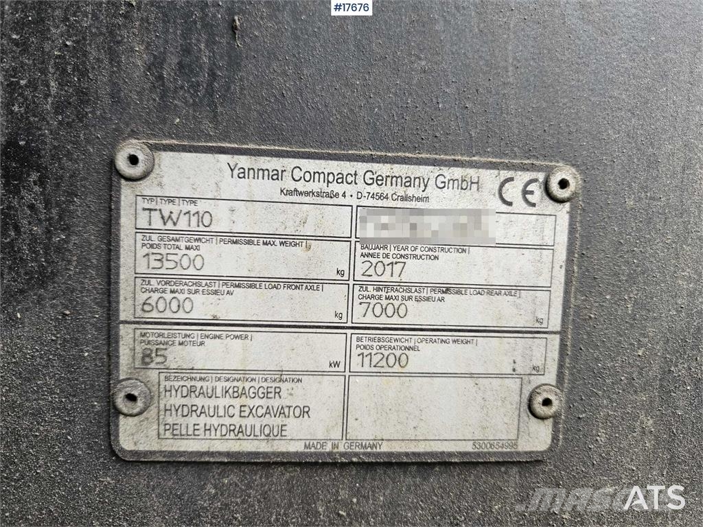 Schaeff TW 110 Pyöräkaivukoneet