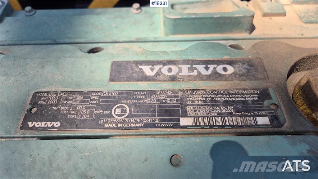 Volvo EW 140 C Lastik tekerli ekskavatörler